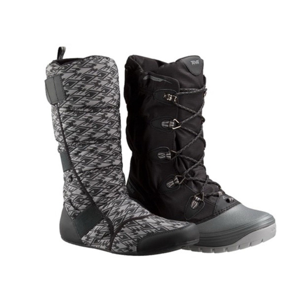 Teva Black and Gray Snow & Rain Boots
